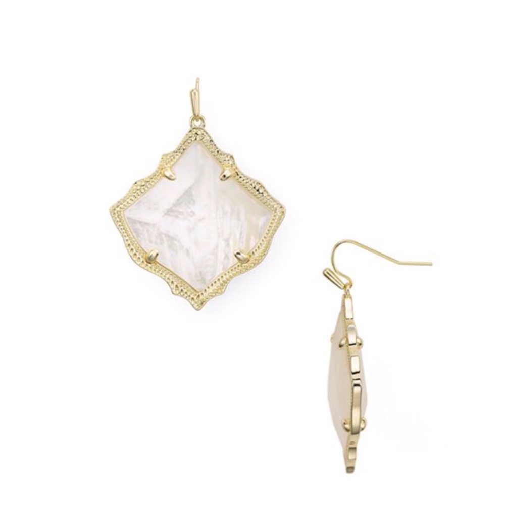 Kendra Scott • Kirsten Gold Drop Earrings MOP - Picture 2 of 6